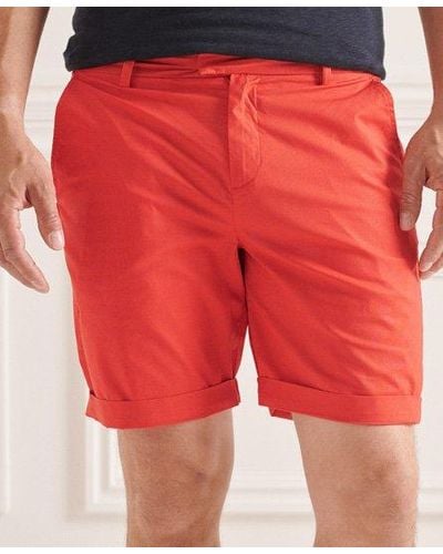 Superdry Short chino paperweight - Rouge