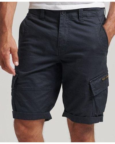 Superdry Organic Cotton Core Cargo Shorts - Blue