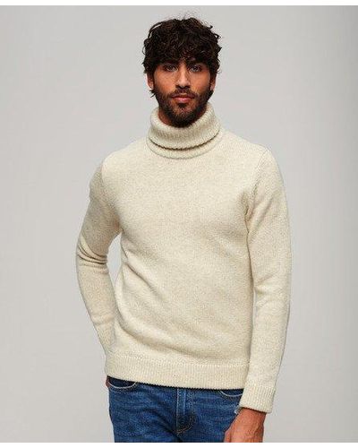 Superdry The Merchant Store - Roll Neck Jumper - Natural