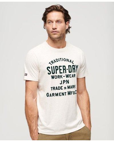 Superdry Athletic Script Graphic T-shirt - White