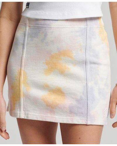 Superdry Essential Tie Dye Skirt - White