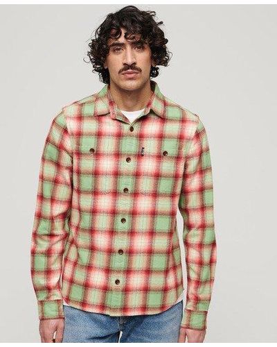 Superdry Vintage Check Overshirt - Red