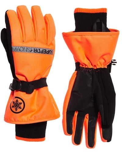 Superdry Ultimate Snow Service Gloves Orange / Hyper Orange/black