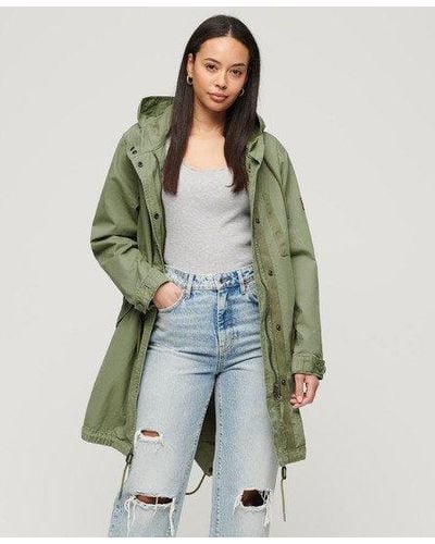 Superdry Fully Lined Vintage Field Parka - Green