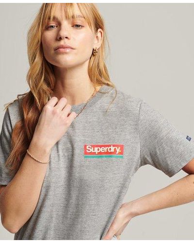 Superdry Vintage Core Logo Seasonal T-shirt - Gray