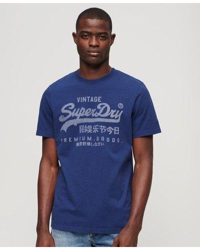 Superdry Classic Vintage Logo Heritage T-shirt - Blue