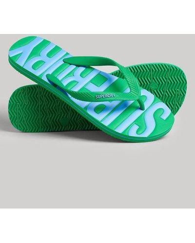 Superdry Vintage Flip Flops - Green