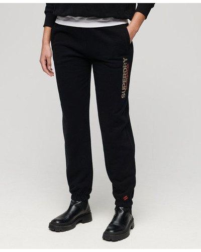 Superdry Sportswear Boyfriend sweatpants - Black