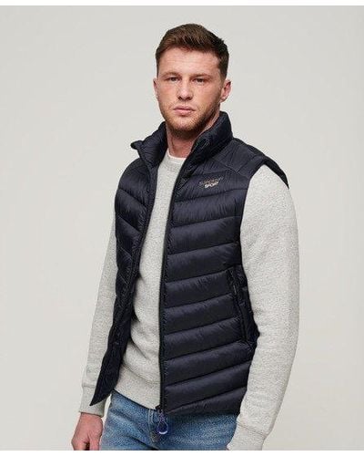 Superdry Non-hooded Fuji Padded Gilet - Blue