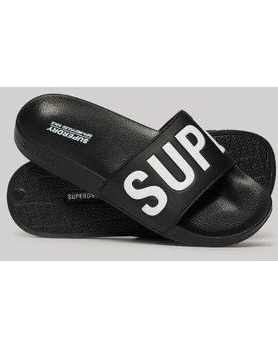 Superdry Sandales de piscine véganes core - Noir