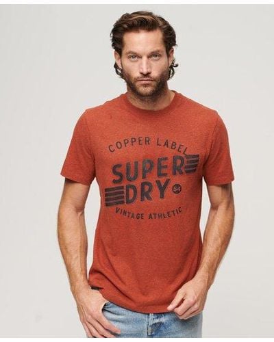 Superdry Classic Copper Label Workwear T-shirt - Red
