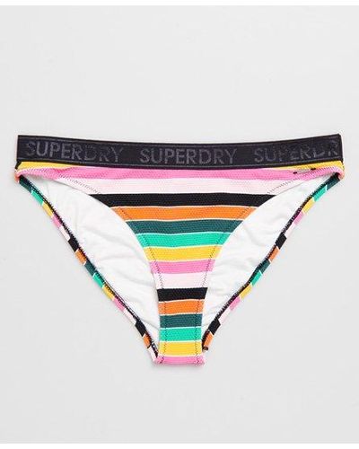 Superdry Bas de bikini rayé - Multicolore