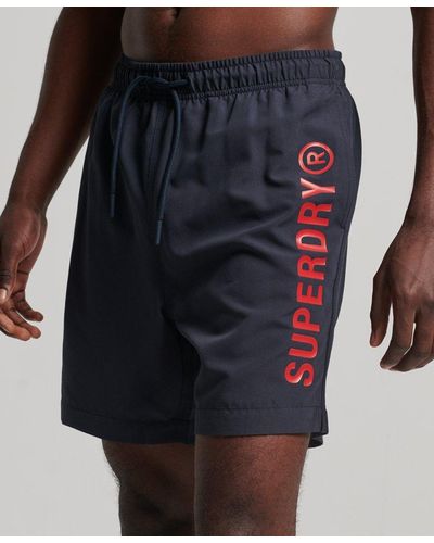 Superdry Core Sport 17 Inch Recycled Swim Shorts - Blue