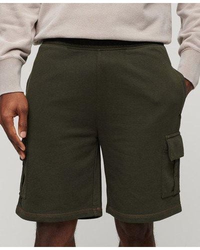 Superdry Cargoshort Met Contrasterende Stiksels - Groen