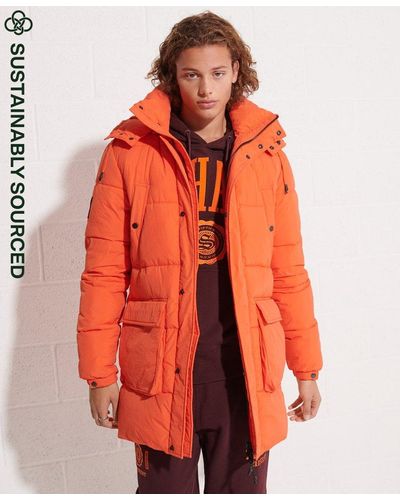 Orange Superdry Coats for Men | Lyst