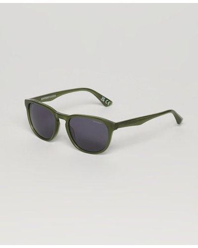 Superdry Dames logo imprimé lunettes de soleil sdr camberwell - Métallisé