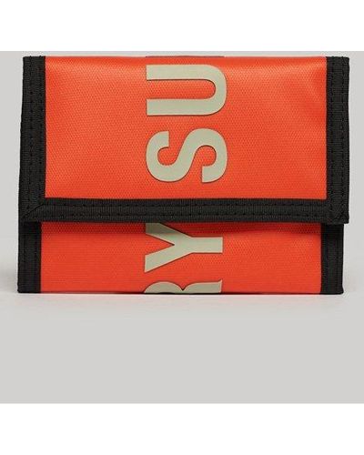 Superdry Tarp Tri-fold Wallet - Orange