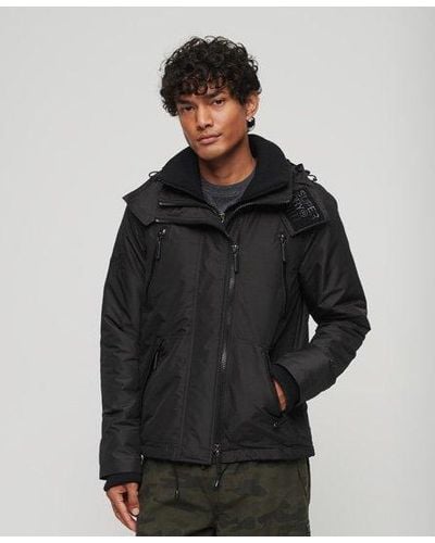 Superdry Classic Embroidered Mountain Sd Windcheater Jacket - Black