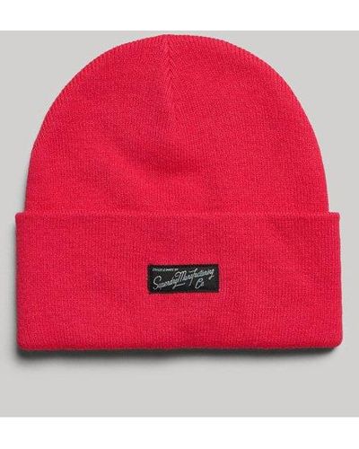 Superdry Classic Vintage Beanie - Rood