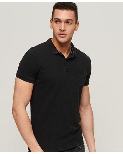 Superdry Polo destroyed - Noir