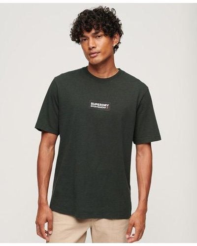 Superdry T-shirt ample à motif tech - Vert
