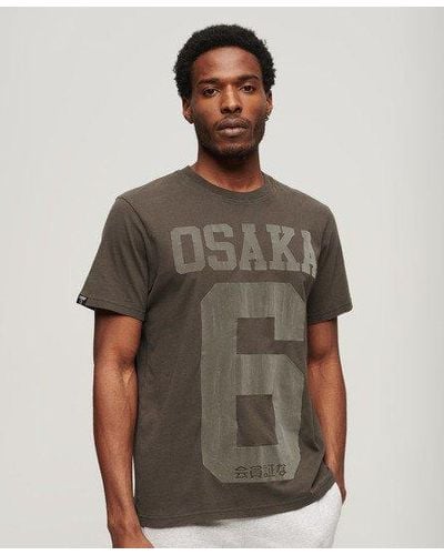 Superdry Osaka Graphic T-shirt - Brown