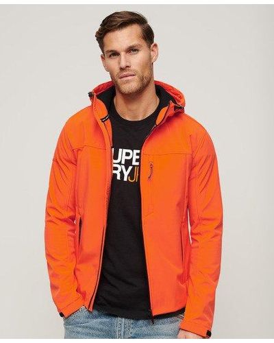 Superdry Hooded Soft Shell Trekker Jacket - Orange