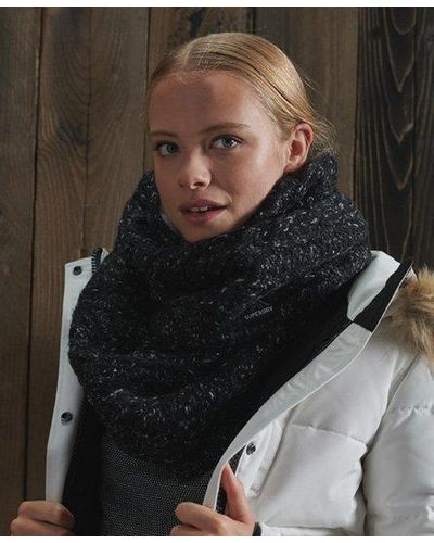 Superdry Gracie Cable Snood - Black
