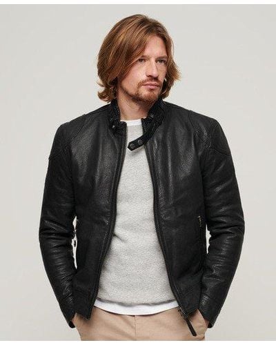 Superdry Leather jackets for Men, Online Sale up to 50% off