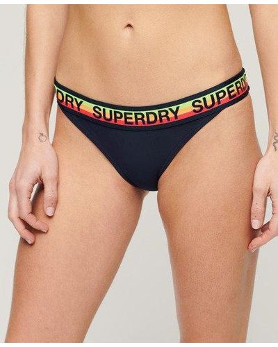 Superdry Logo Classic Bikini Briefs - Blue