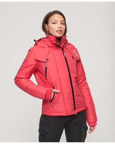 Red Superdry Jackets for Women | Lyst
