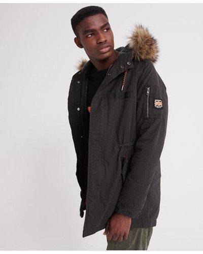 Superdry Mountain Rookie Aviator Parka - Zwart