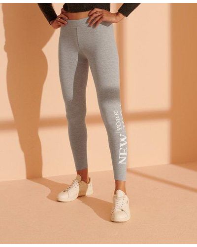 Superdry Fashion Graphic Legging - Gray