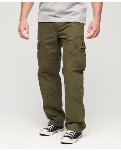 Superdry Classic Organic Cotton baggy Cargo Pants - Green
