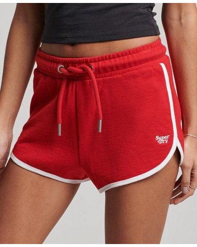 Superdry Ladies Embroidered Vintage Jersey Racer Shorts