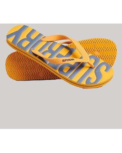Superdry Vintage Vegan Flip Flops - Orange