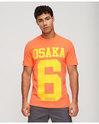 Superdry Osaka Neon Graphic T-shirt - Orange