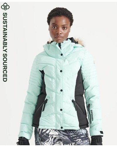 Superdry Sport Snow Luxe Puffer Jacket - Green