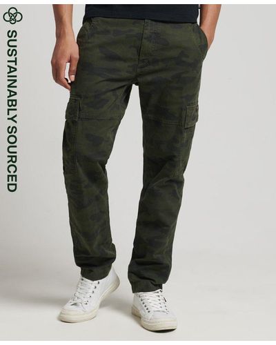 Superdry Organic Cotton Core Cargo Trousers - Green