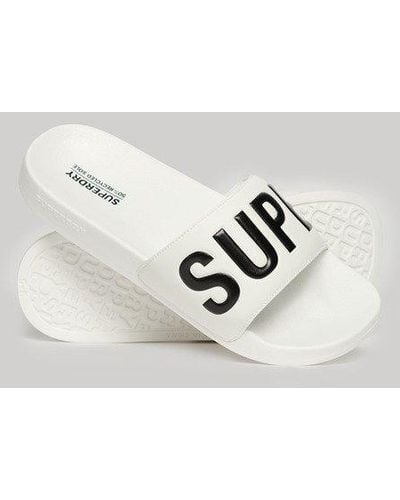 Superdry Sandales de piscine véganes core - Blanc