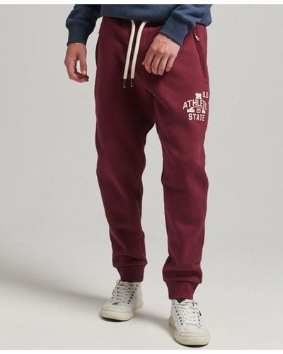 Superdry Track & Field Classic Joggers - Red