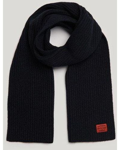 Superdry Workwear Knit Scarf - Black