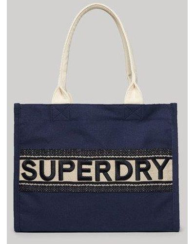 Superdry Luxe Tote Bag - Blue