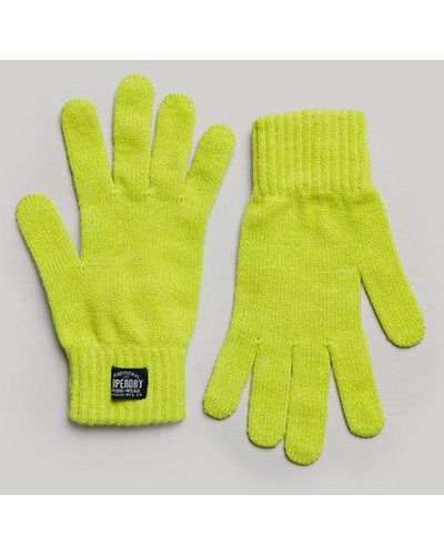 Superdry Classic Knitted Gloves - Yellow