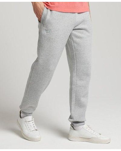 Superdry Organic Cotton Vintage Logo Embroidered sweatpants - Gray