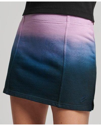 Superdry Essential Dip Dye Skirt - Blue