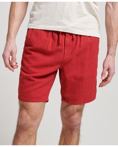Superdry Classic Vintage Overdyed Shorts - Red