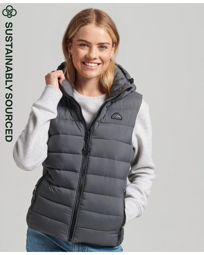 Doudoune Sans Manche Superdry pour femme Jusqu 50 Lyst