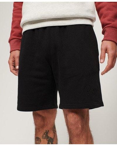 Superdry Sportswear Embossed Loose Shorts - Black