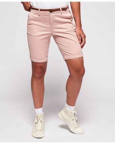 Superdry Chino City Shorts Pink / Sandy Rose